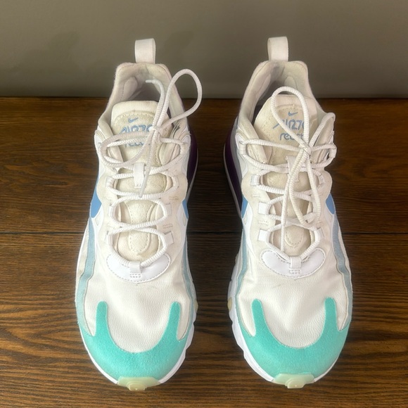Shoes Nike air react women’s size 9.5 used nice condition white w colors - Picture 3 of 12